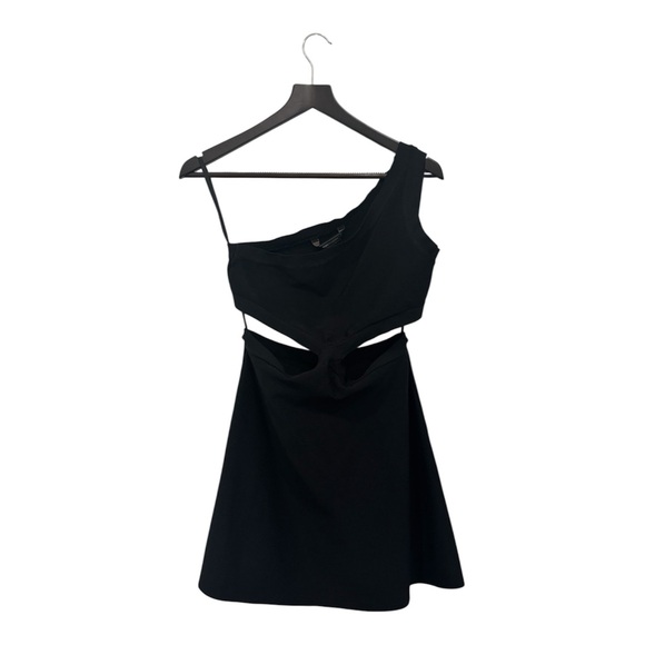 BCBGMaxAzria Black One-Shoulder Mini
Dress with Cutouts S - Picture 1 of 5